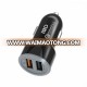 2017 hot Fast charging 3.0 adapter 12v output 2 usb charger for car