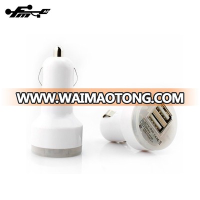 double car charger for iphone 2 usb car charger