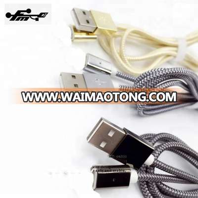 New arrival zinc alloy led usb data cable for iphone 5/6/7 plus