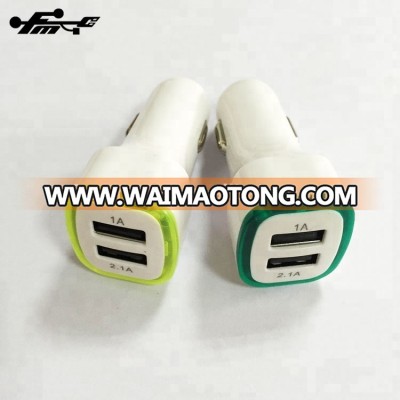 Hot wholesale manufacturers prices custom 2 port usb phone car charger