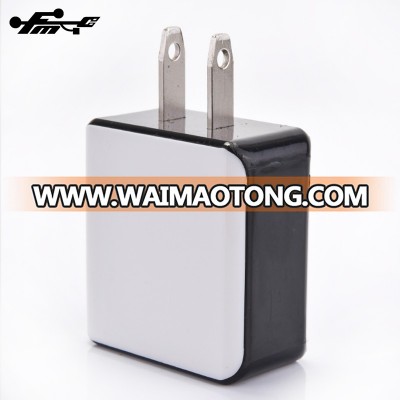 Two color double usb wall charger usa plug, universal wall socket usb charger, for samsung phone wall charger