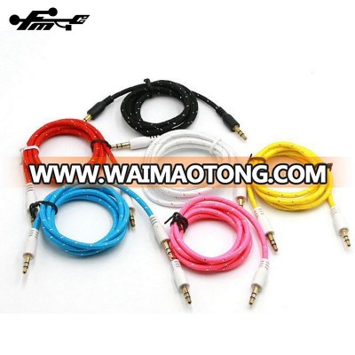 car audio power cable male 3.5mm Audio Aux Cable For Speaker