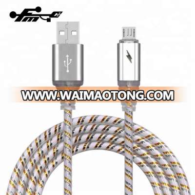 Wholesale products leather macro usb data cable