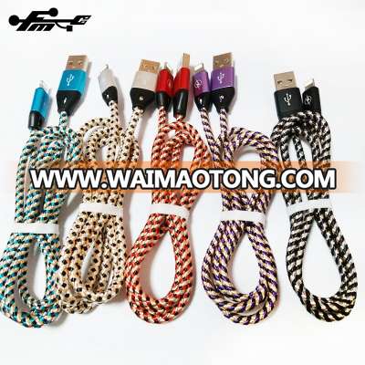 braided usb cable charger usb charger cable for iphone