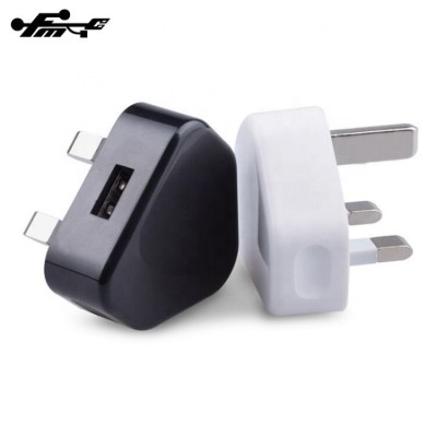 UK 3Pin Plug USB Wall Charger Special Design 5v 1a Uk Plug Wall Travel Charger